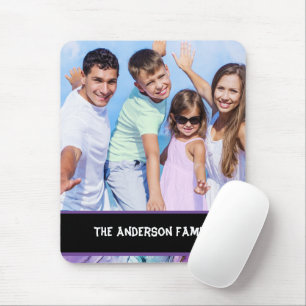 Modern Family Photo Customisable Mouse Pad