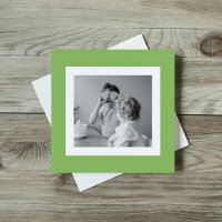 Modern  Family Photo Green Simple Lovely Gift