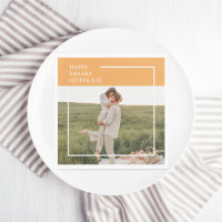 Modern Family Photo& Happy Thanksgiving Day Gift