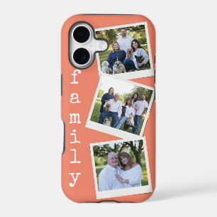 Modern Family Photo Instant Camera Frame Coral