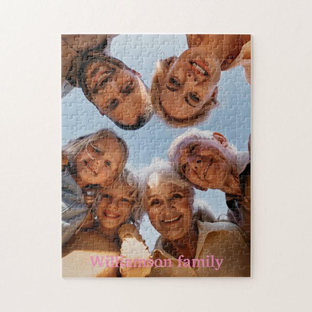 Modern family photo  jigsaw puzzle (Vertical)