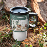 Modern Family Photo | Joyful Merry Blessed | Green