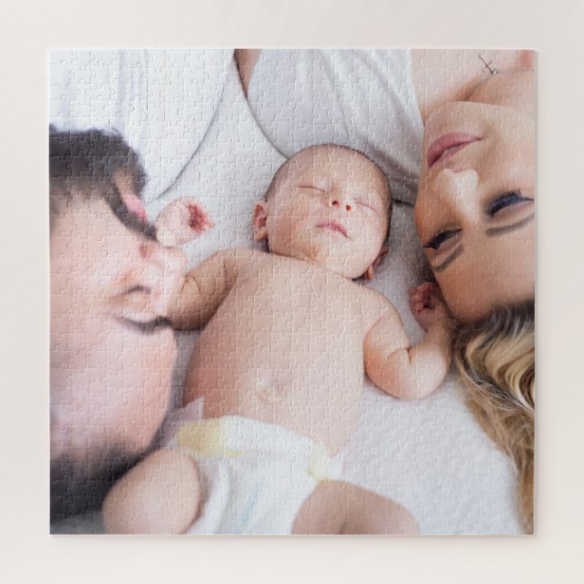 Modern Family Photo Keepsake Jigsaw Puzzle (Vertical)