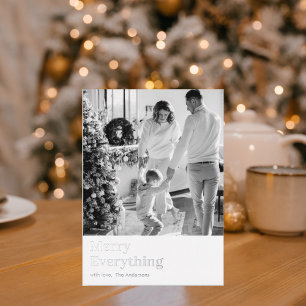 Modern Family Photo   Merry Everything   Holiday