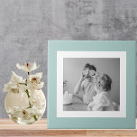 Modern  Family Photo Mint Simple Lovely Gift Ceramic Tile<br><div class="desc">Modern  Family Photo Mint Simple Lovely Gift</div>