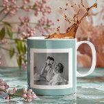 Modern  Family Photo Mint Simple Lovely Gift Coffee Mug<br><div class="desc">Modern  Family Photo Mint Simple Lovely Gift</div>