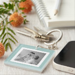 Modern  Family Photo Mint Simple Lovely Gift Key Ring<br><div class="desc">Modern  Family Photo Mint Simple Lovely Gift</div>