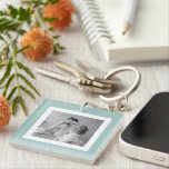 Modern  Family Photo Mint Simple Lovely Gift Key Ring<br><div class="desc">Modern  Family Photo Mint Simple Lovely Gift</div>