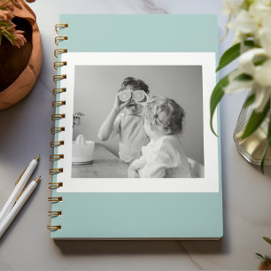 Modern  Family Photo Mint Simple Lovely Gift Planner