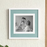 Modern  Family Photo Mint Simple Lovely Gift Poster<br><div class="desc">Modern  Family Photo Mint Simple Lovely Gift</div>