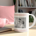 Modern  Family Photo Pastel Pink Simple Gift Coffee Mug<br><div class="desc">Modern  Family Photo Pastel Pink Simple Gift</div>