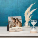Modern Family Photo & Personalised Name Gift Plaque<br><div class="desc">Modern Family Photo & Personalised Name Gift</div>