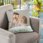 Modern Family Photo & Personalised Name Mint Gift Cushion<br><div class="desc">Introducing the Modern Family Photo & Personalised Name Mint Gift! This unique and thoughtful gift is designed to celebrate and cherish your family's special moments.Give the gift of cherished memories and personalised sweetness with the Modern Family Photo & Personalised Name Mint Gift. It's a meaningful and delightful way to celebrate...</div>