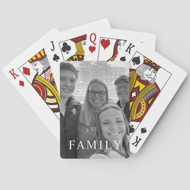 Modern Family Photo Playing Cards (Back)