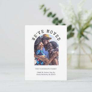 Modern Family Photo We've Moved New Address   Postcard