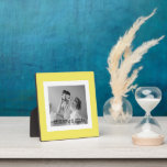 Modern  Family Photo Yellow Simple Lovely Gift Plaque<br><div class="desc">Modern  Family Photo Yellow Simple Lovely Gift</div>