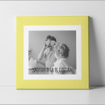 Modern  Family Photo Yellow Simple Lovely Gift Poster<br><div class="desc">Modern  Family Photo Yellow Simple Lovely Gift</div>