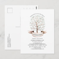 Modern Family Reunion Genealogy Tree Watercolor