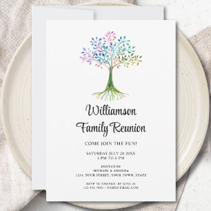 Modern Family Reunion Invitation