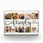 Modern Family Script Collage Chic 10 Photo Block