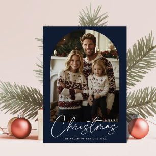 Modern Family Ugly Sweater Christmas Arch Photo  Holiday Card