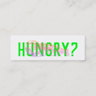 Modern Fancy holografic Seafood delivery Mini Business Card