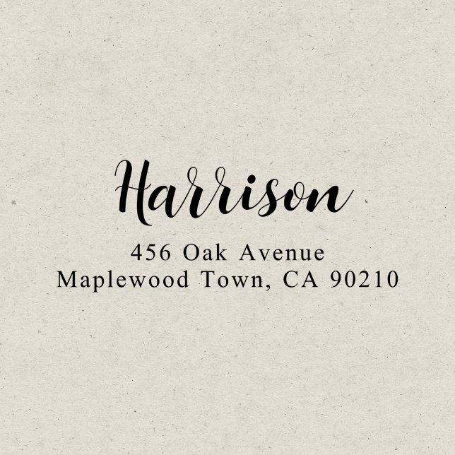 Modern Fancy Script Calligraphy Simple Self-inking Stamp (Creator Uploaded)