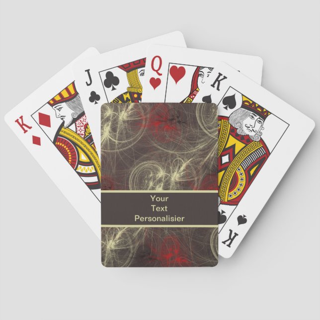 modern, fantasy, design, style, graphic, colour, playing cards (Back)