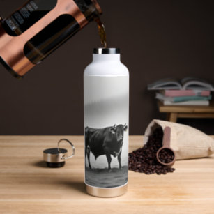 Modern Farm Animals Cow Lover Water Bottle