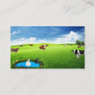 Modern Farm Postcard Business Card