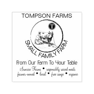 Modern Farm Return Business Retail Store Self-inking Stamp