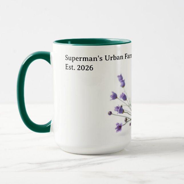 Modern Farm To Table Artisanal Egg Custom Mug (Left)