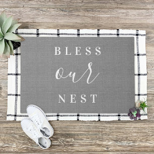 Modern Farmhouse Bless Our Nest Doormat