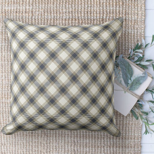 Modern Farmhouse Blue & Beige Couch Cushion