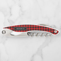 Modern Farmhouse Buffalo Plaid Monogrammed