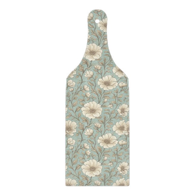 Modern Farmhouse Floral Cutting Board (Front)