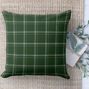 Modern Farmhouse Green And White Couch Cushion