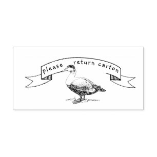 Modern Farmhouse Return Duck Egg Carton Stamp