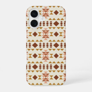 Modern Farmhouse Rustic Terracotta Geometric Art iPhone 16 Case