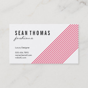 Modern Fashions   Diagonal (red) Business Card