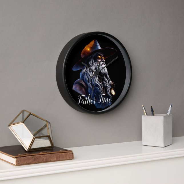 Modern Father Time Clock (Office)