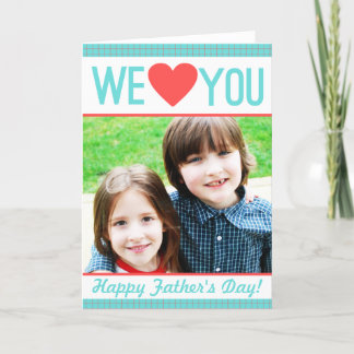 Modern Father's Day Photo Card
