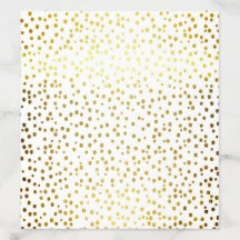 Modern Faux Gold Confetti Wedding