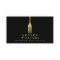 Modern Faux Gold Fork Catering Logo on Black