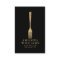 Modern Faux Gold Fork Catering Logo on Black II
