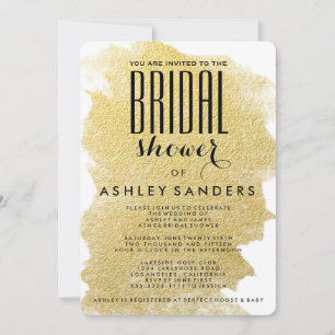 MODERN FAUX GOLD INVITATION