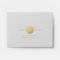 Modern faux gold monogram wedding RSVP Envelope