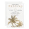 Modern faux gold palm trees elegant wedding