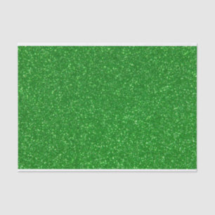 Modern Faux Green Glitter Lux Tissue Paper