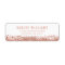 Modern Faux Rose Gold Glitter Return Address